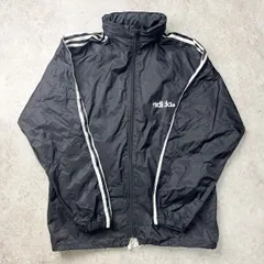 90s 90年代 adidas アディダス オリジナルス ナイロンジャケット アウター トラックジャケット ブラック 黒