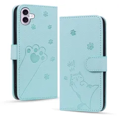 【数量限定】人気 エレガントなシンプルさ ケース ケース 手帳型 手帳型 手帳型 16 上質 16 iphone 6.1インチ対応 カード収納 スタンド機能 全面保護 かわいい猫の足模様 PUレザー 軽量 カード入れ 財布型 iphone16 内蔵マグネット