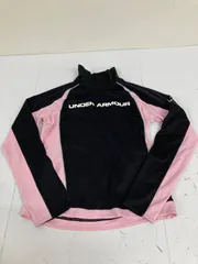送料無料★UNDER ARMOUR アンダーアーマー★アンダーシャツ　長袖シャツ★黒ピンク★SM レディース#70922sck