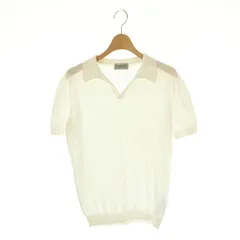 ジョンスメドレー JOHN SMEDLEY ニット カットソー 半袖 S ホワイト /HK ■GY39 ■AXのサムネイル