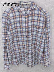 ◇ Sonny Label サニーレーベル URBAN RESEARCH チェック 長袖 シャツ サイズ38 ブルー系 オレンジ系 メンズ 【中古】 【1002800702602】のサムネイル