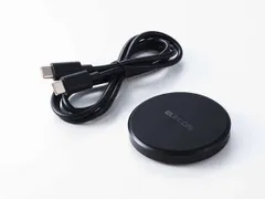 【新品・5営業日で発送】ELECOM エレコム Qi規格対応ワイヤレス充電器／12W／卓上／1m／ブラック(W-QA28BK)