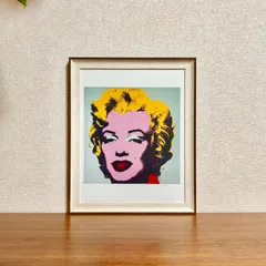 新品☆額縁付アートポスター(BRUCE MCGAW GRAPHICS)☆アンディ・ウォーホル（Andy Warhol）☆ポップアート☆Marilyn, 1967 (on blue ground)☆マリリン☆56