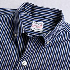 【Parkington】IVY LEAGUE 60s ビンテージ ストライプ 長袖シャツ ボタンダウン アイビー 60年代