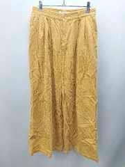 ◇ BEAUTY & YOUTH ビューティアンドユース ストレートパンツ サイズM イエロー レディース E  【1406050064686】
