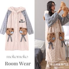【もこもこ🩷】ルームウェア で 秋冬 パンツ付き　パジャマ 防寒　もこもこ可愛い　ふわふわ　暖かいルームウェアオーバーオール 着ぐるみ 部屋着 寒さ対策 ふわふわ ビッグ パジャマ 帽子付き 多機能 プレゼント   ギフト