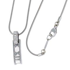 本物 ティファニー TIFFANY & Co. アトラス ダイヤモンド 750 WG ネックレス ペンダント ホワイトゴールド アクセサリー ジュエリー 中古 【フォロー割】