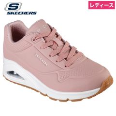 スケッチャーズ 厚底 スニーカー レディース エアクッション ストリート ウノ スタンド オン エア 73690 SKECHERS ブラッシュピンク（BRSH）
