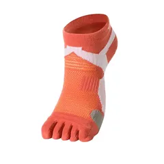 【早田ひな選手愛用商品】phiten(ファイテン) 足王(ソッキング) 5本指 サーモンピンク/ホワイト 22-24cm 1