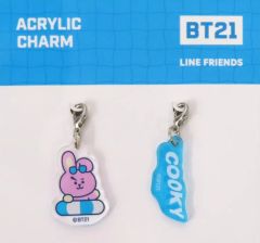[중고] 키홀더 COOKY(정국) 아크릴 매력 세트(2개들이) [BT21 카페 2019 WORLD]