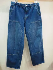 ステューシー ダブルニー W34 stussy(ステューシー) ダブルニーデニムパンツ ブラック サイズ