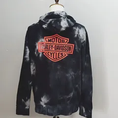 819【入手困難】ハーレーダビッドソン♤刺繍ビッグロゴ　フルジップ　パーカー美品 819【入手困難】ハーレーダビッドソン♤刺繍ビッグロゴ フルジップ