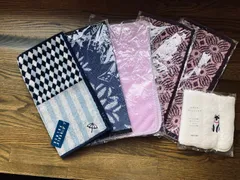 新品未使用　タオルハンカチ6枚セット（うち、アーノルドパーマー・黒柴犬ワンポイント有り！）