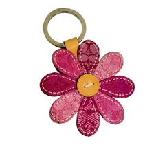 Coach Multicolor Flower Daisy Signature Bag Cham コーチ　マルチカラー　ピンク　フラワーチャーム　シグネチャー