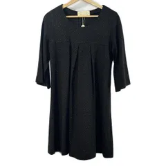 Chesty(チェスティ) ワンピース サイズ0 XS レディース美品  - 黒 クルーネック/七分袖/ひざ丈/ラメ/リボン