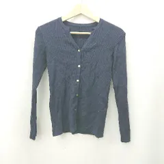 ◇ ⊇ N. Natural Beauty Basic エヌ 長袖 カーディガン サイズM ネイビー系 レディース E  【1506130008552】