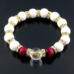 【送料無料】【新品】飛躍祈願・うさぎのブレスレット ブレスレット ピンクタイガーアイ タイガーアイ 虎目 17cm 専用巾着袋 付属 うさぎ 兎 開運ブレスレット 開運アクセサリー 開運