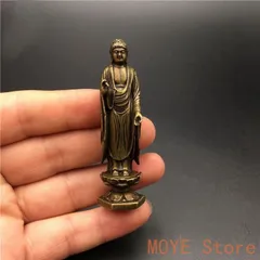 仏教美術 仏像 釈迦牟尼立像仏 小仏像 銅製 銅器 - メルカリ