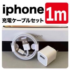 iPhone充電器 ライトニングケーブル 1m充電器 セット アダプター付き