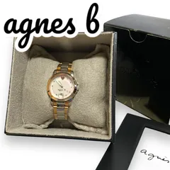 agnes b フォリフォリ 腕時計 箱あり 延長パーツあり  ゴールド シルバー ホワイト レディース