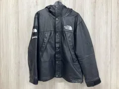 Supreme シュプリーム THE NORTH FACE ザノースフェイス 18FW Leather Jacket レザー マウンテンパーカー Mサイズ ブラック