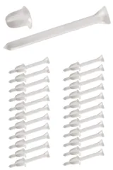 【特価セール】学校や仕事でピアスの代わりに 金属アレルギー対応 シークレットピアス 樹脂製 目立たずにピアスホール保持 10組セット 透明ピアス wumio