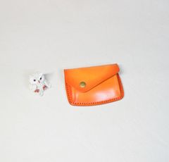 ハンドメイド 本革 プリン風ポーチ 小物入れ - メルカリ