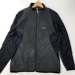 NIKE ナイキ 90年代 90’s ビンテージ vintage フリースジャケット ライトアウター ワンポイント 刺繡 オーバーサイズ ビッグシルエット インドネシア製 Mサイズ ブラック グレー