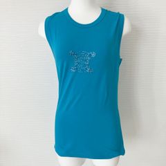 CELINE トリオンフ ストーン 装飾 ノースリーブ トップス セリーヌ S CELINE トリオンフ ストーン 装飾 ノースリーブ トップス