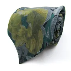 ピエールカルダン ブランドネクタイ 花柄 シルク フランス製 PO  メンズ ネイビー Pierre Cardin 【中古】