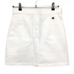 【新品】チャンピオン スカート 白 無地 レディース L ゴルフウェア Champion