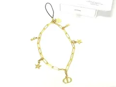 ■新品同様■ ChristianDior クリスチャンディオール スター 星 キーホルダー チャーム レディース ゴールド系 DK2772