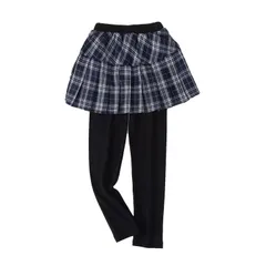 ストレッチ総柄スカッツ ベビー キッズ 子供 子供服 キッズ服 女の子 秋 秋冬 秋服 秋冬物 スカッツ スカート スパッツ スカートレギンス スカート付きレギンス レギンススカート 保育園 小学生 スカート付きレギンス キッズレギンス RyGc460