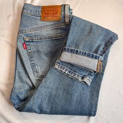 送料無料 即決 Levi's 501 W25 L26 スキニー デニム ブルー ボタンフライ ダメージ ウォッシュ加工 リーバイス アメカジ ヴィンテージ