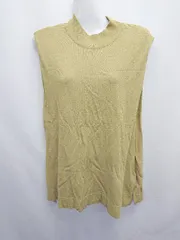 ◇ Θ φ Mila Owen ミラ オーウェン ハイネック ノースリーブ カットソー サイズF オリーブ レディース E  【1503040007897】