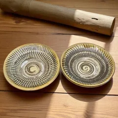陶芸　手作り陶器　しのぎとびかんな柄壷 陶芸 手作り陶器 しのぎとびかんな柄壷