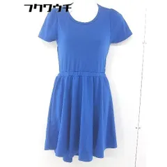 ◇ ◎ SLY スライ タグ付き 半袖 ミニ ワンピース サイズ1 ブルー レディース  【中古】 【1107130004942】