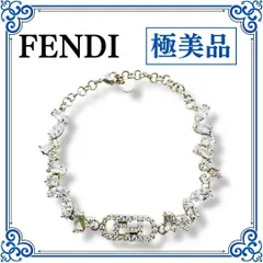 フェンディ ブレスレット オーロック クリスタル ラインストーン シルバー