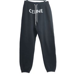 CELINE セリーヌ ロゴ スウェット ジョガーパンツ パンツ ブラック 2Z056670Q L メンズ 中古