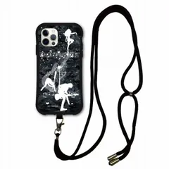 [iPhone11 アイフォン11] iPhone16 Plus スマホケース i-coronケース スマホショルダー付 アイフォン 14 13 12 11 XR XS スマホケース 肩掛け 斜め掛け 耐衝撃 モノトーン 楽譜 ライブ グランジ ブラック