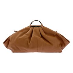 【美品】  Deuxieme Classe / ドゥーズィエムクラス | THE VOLON ザ ヴォロン / GABI レザー クラッチバッグ | ライトブラウン | レディース