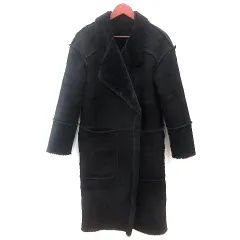 ザラ トラファルック ZARA Trafaluc フェイクムートンコート ボア リバーシブル S 黒 ブラック /AU