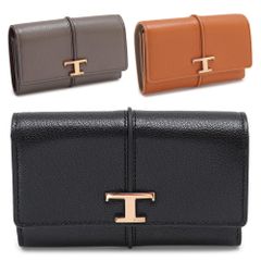 トッズ 折財布 レディース Tタイムレス XAWTSKB3300TLS 三つ折り財布 コンパクト財布 レザー バイカラー TOD'S