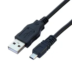 デジカメ ケーブル USB ミニ8ピン平型 デジタルカメラ用 1m wuernine A-mini 8pin Nikon ニコン パナソニック 富士フイルム UC-E6互換品 データケーブル 一眼レフカメラ USBケーブル カメラ転送 データ同期