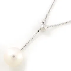 タサキ 田崎真珠 TASAKI ネックレス 1ポイント パール 7.5mm珠 K18WG 【中古】