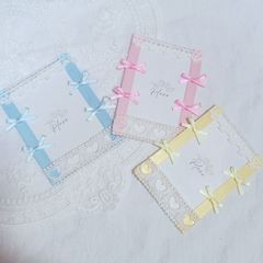 【Sale】【B8】E20 ちっちゃめリボン ハートレース トレカサイズ