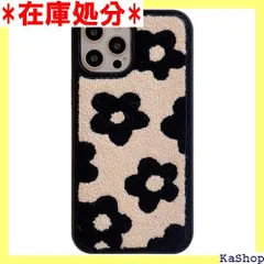 sosocase iphone13 ケース 花 韓国 もこもこ ふわふわ おしゃれ 可愛い 花柄 モノトーン 黒 iphone12/12Pro/12Pro Max 携帯ケース おしゃれ プレゼント全面保護 アイフォン ケース 擦り傷防止 ブラック13 2500
