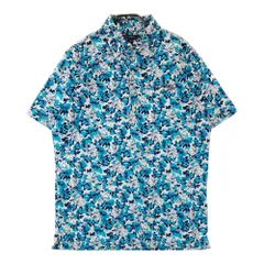 サイズ：L CALLAWAY キャロウェイ  半袖ポロシャツ 花柄 ブルー系 [240101458092] ゴルフウェア メンズ ストスト