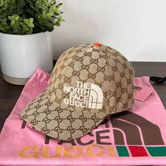 [新品]GUCCI グッチ×ノースフェイス NORTH FACE コラボ キャップ 帽子 GG柄 メンズ レディース兼用