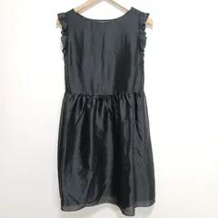 【210761】Anatelier アナトリエ  ワンピース ひざ丈 ノースリーブ　タグ付き　36　レディース  ・ ブラック